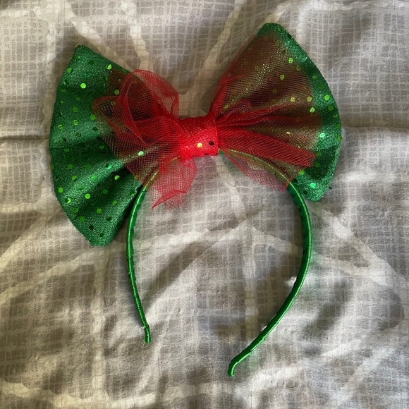 Pair of Two Christmas Bow Headbands - Picture 2 of 4